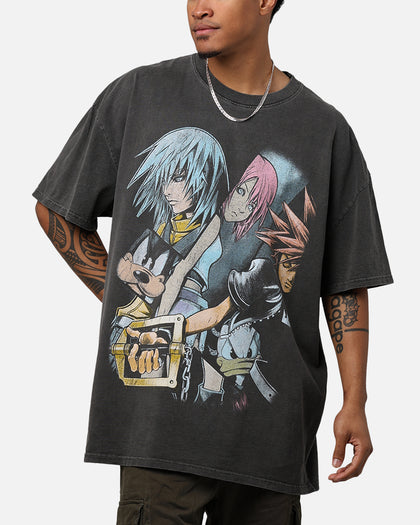 Vintage Goat Crew X Kingdom Hearts Poster T-Shirt Black Wash
