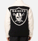 Majestic Athletic Las Vegas Raiders Sherpa Jacket Vintage White