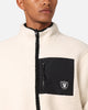 Majestic Athletic Las Vegas Raiders Sherpa Jacket Vintage White