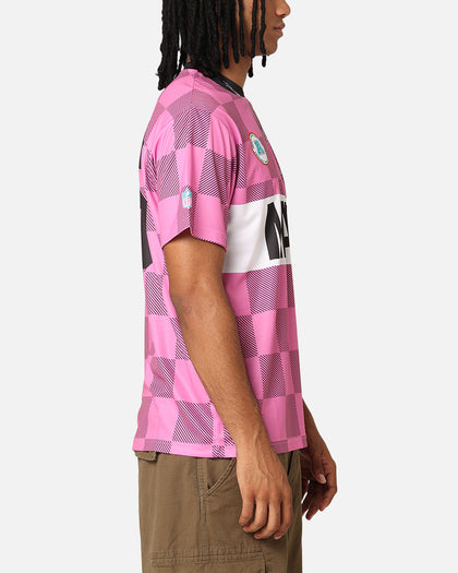 Majestic Athletic Miami Dolphins Team Line Checkered Jersey Black/Pink