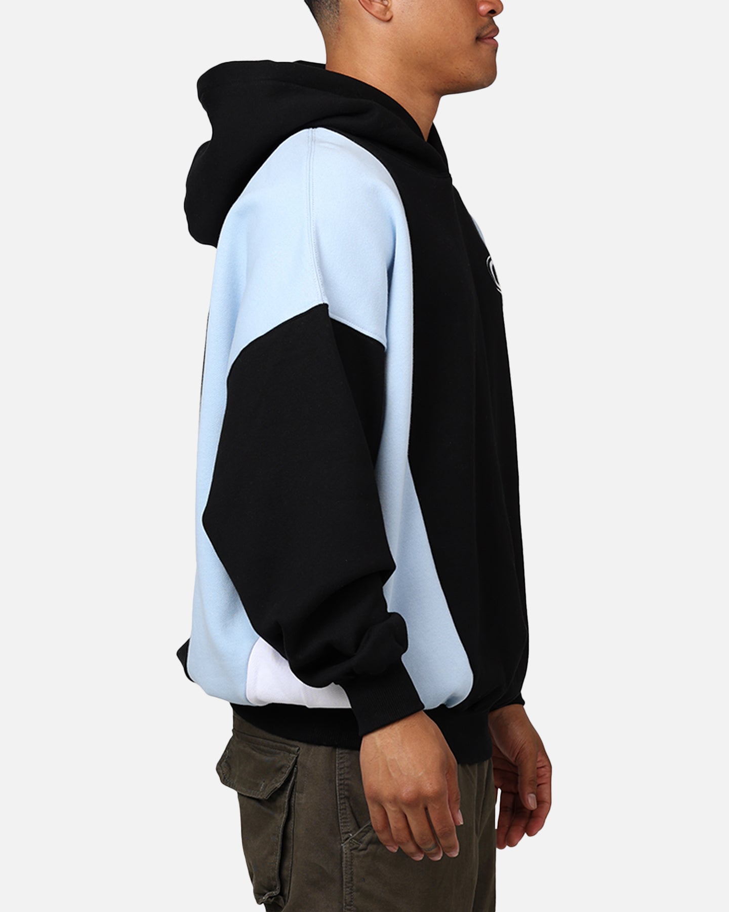 Carre C-Star Panel Oversized Hoodie Black/Blue/White | Culture
