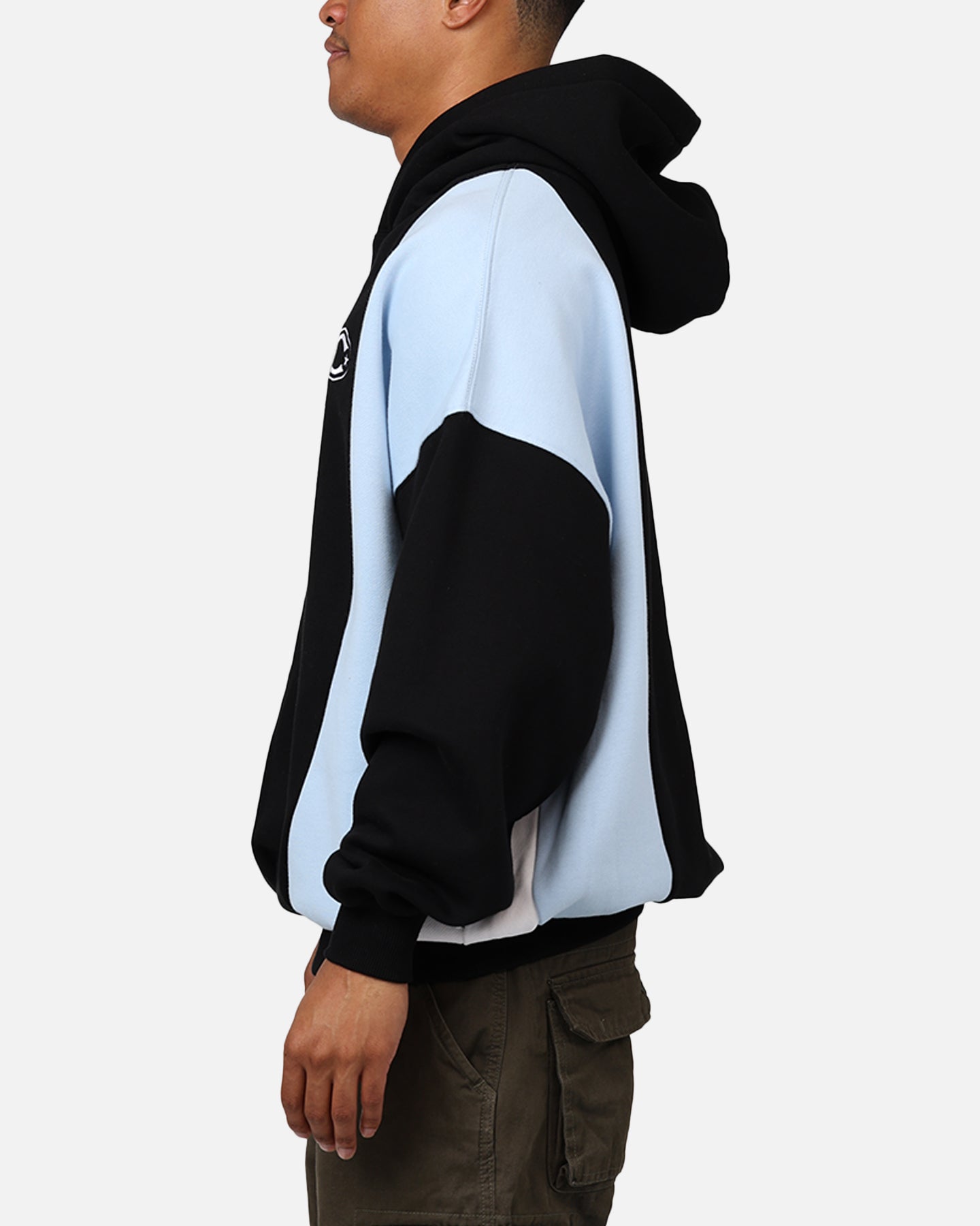 Carre C-Star Panel Oversized Hoodie Black/Blue/White | Culture