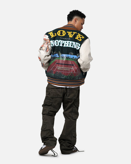 Lifted Anchors "Kournikova" Varsity Tennis Jacket Deep Green