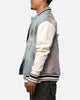 Lifted Anchors "Martina" Boro Denim Varsity Jacket Denim/Cream