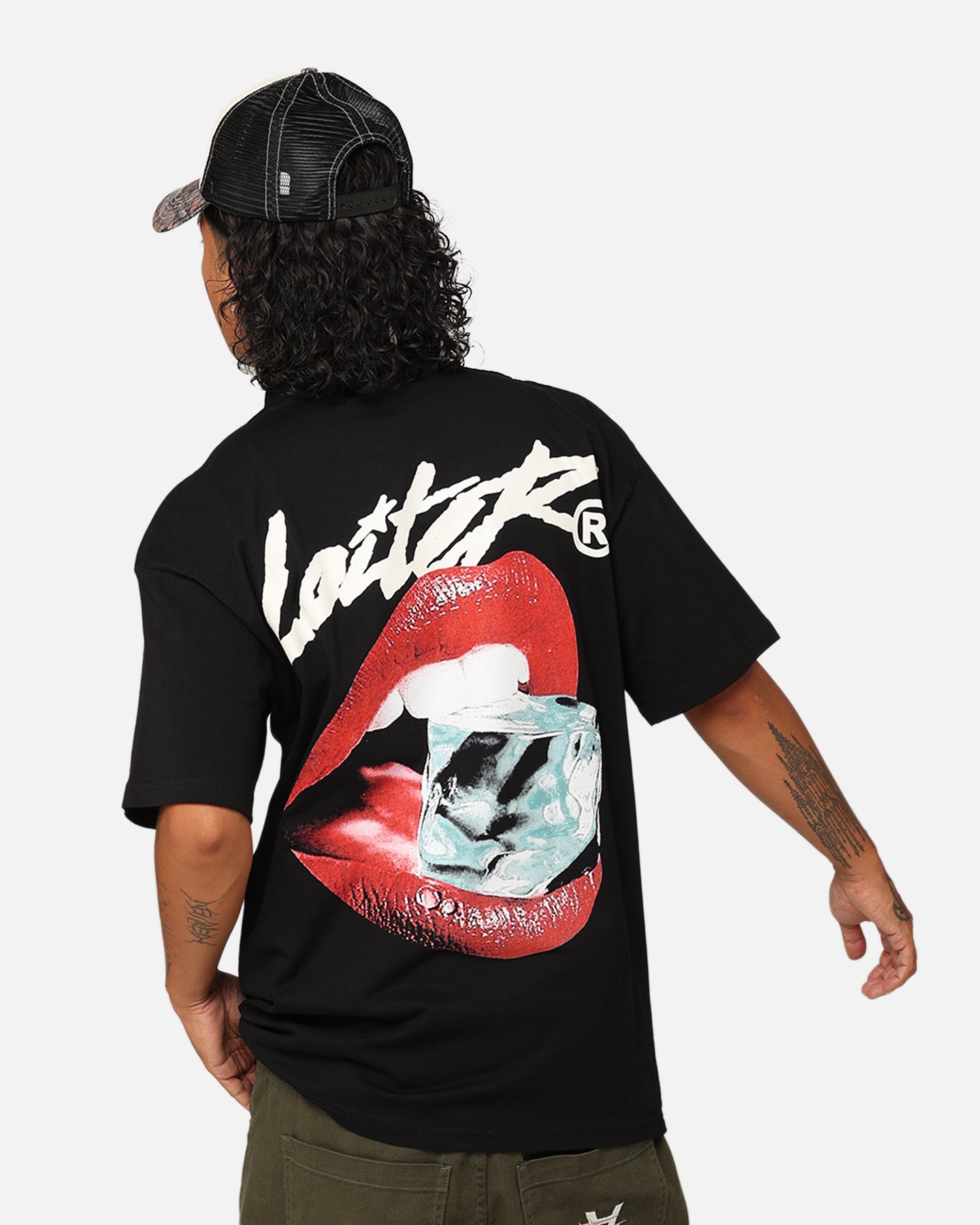 Loiter Cold Lips T-Shirt Black | Culture Kings US