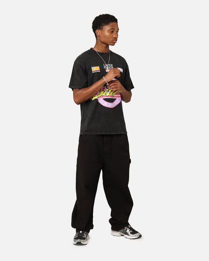 Loiter Motorsport T-Shirt Black Acid Wash