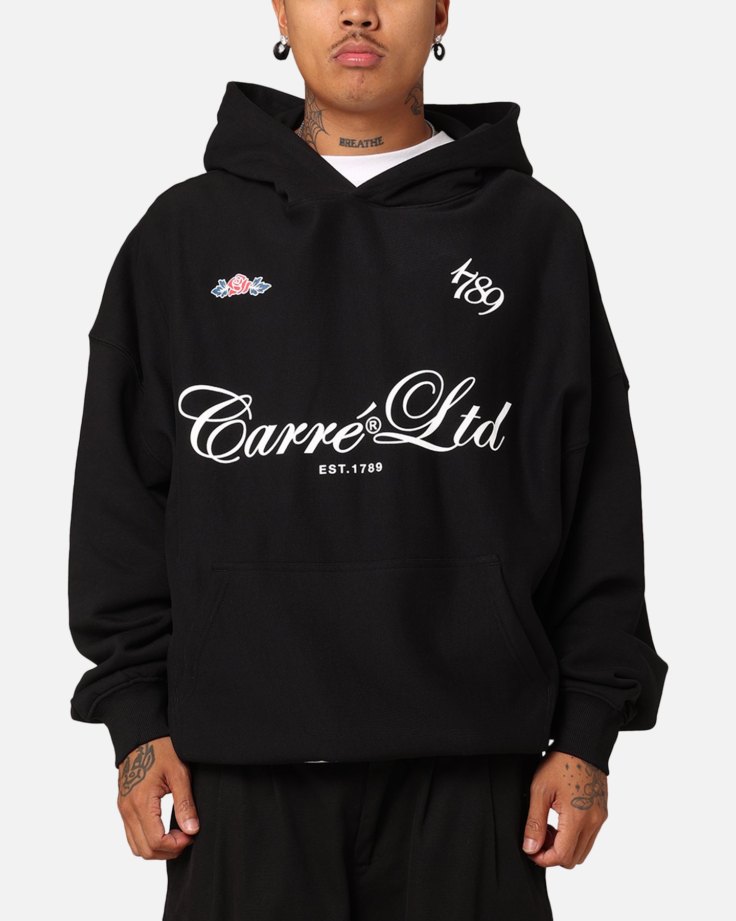 Carré Le' Form Oversized Hoodie Black | Culture Kings US