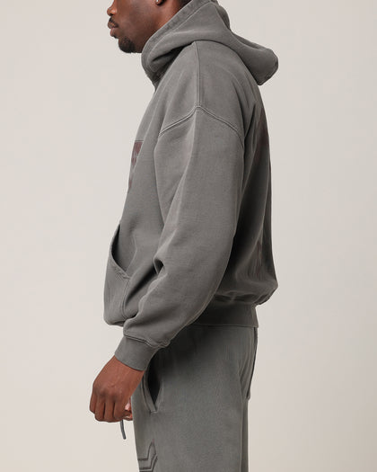 Saint Morta SSIX Vintage Hoodie Washed Charcoal