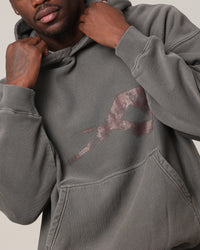 Saint Morta SSIX Vintage Hoodie Washed Charcoal