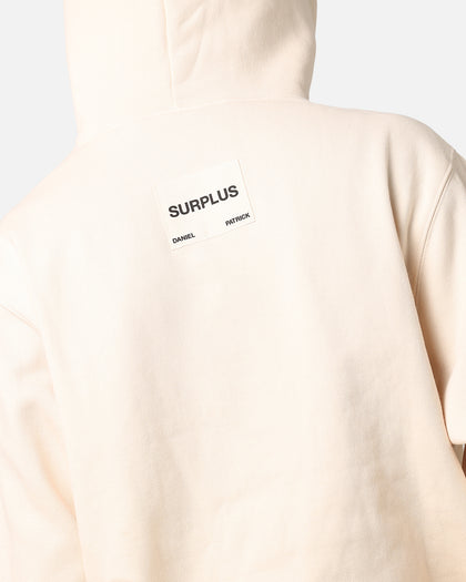 Daniel Patrick Surplus Logo Hoodie Cream/Maroon
