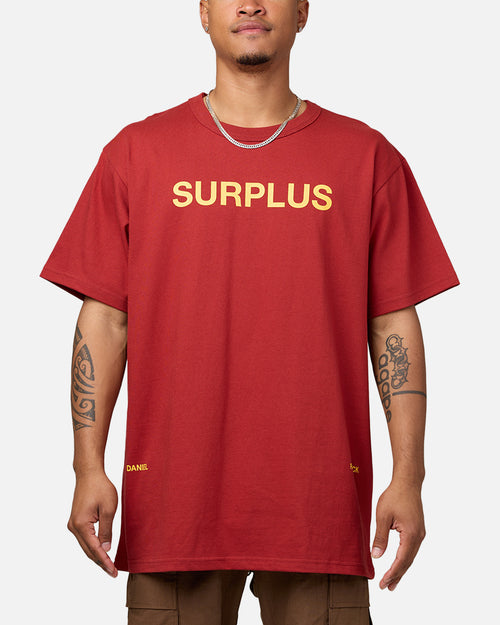 Daniel Patrick Surplus Logo T-Shirt Maroon/Yellow