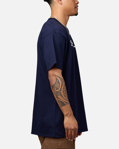 Daniel Patrick Surplus Logo T-Shirt Navy/Cream/Red