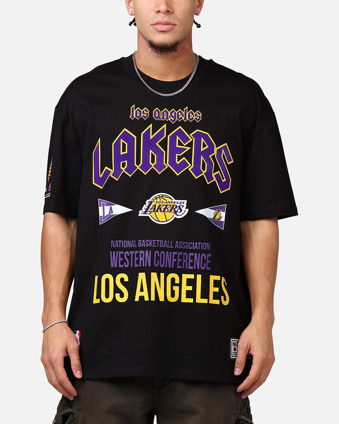Pro Standard Los Angeles Lakers City Tour CJ Drop T-Shirt Black