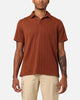 XXIII Herringbone Cable Polo Shirt Brown