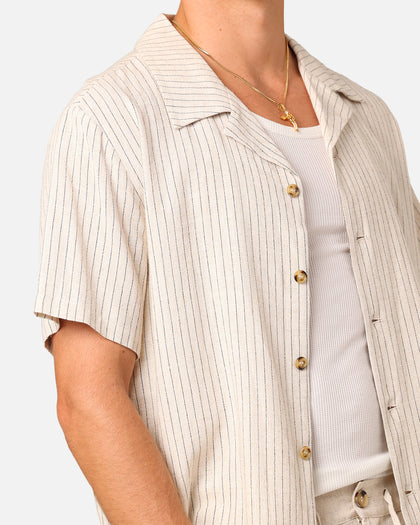 XXIII Nicholas Button Up Shirt Sand/Black