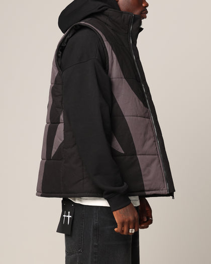 Saint Morta Rage Puffer Vest Black/Grey