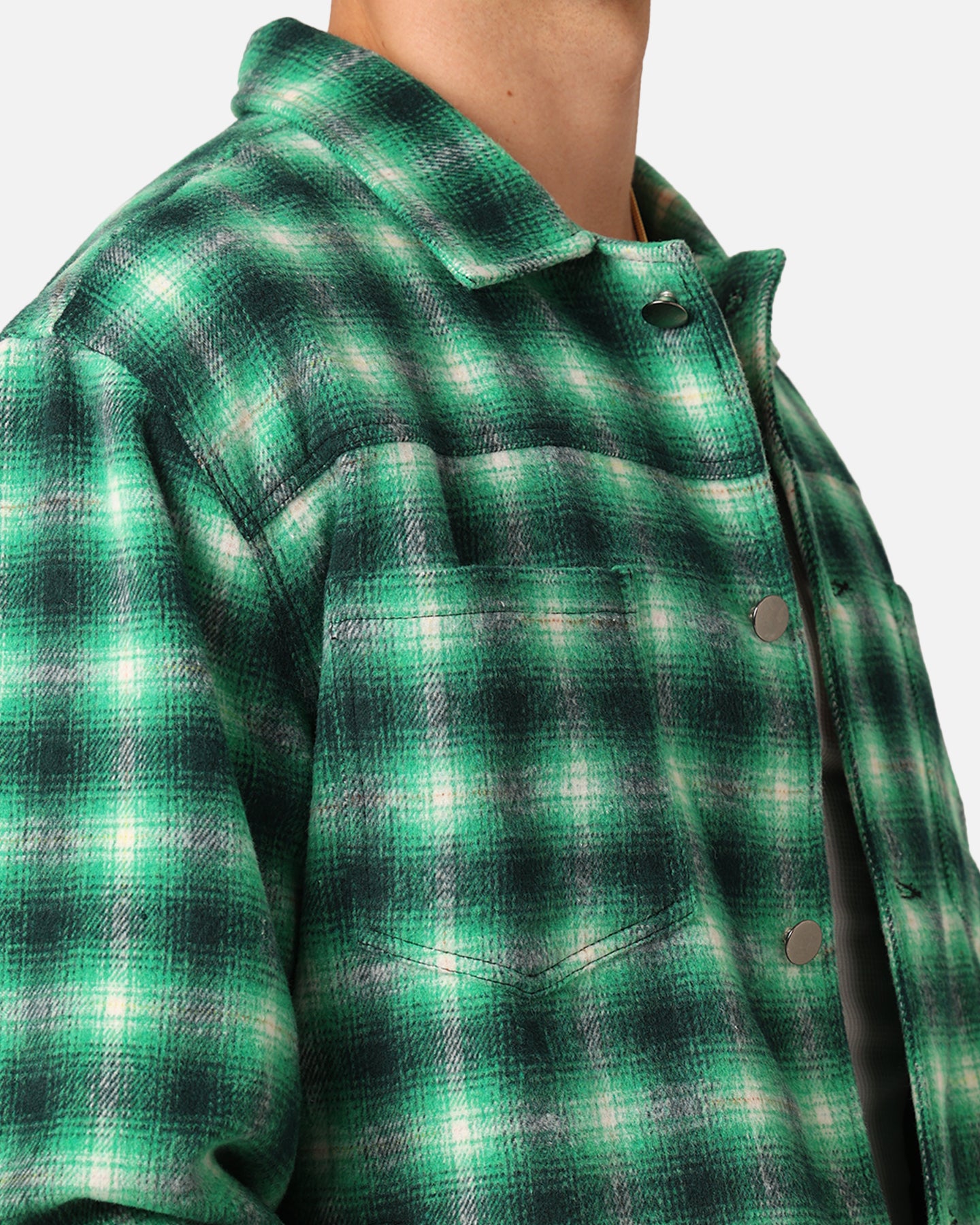 XXIII Darby Plaid Shacket Green/Black | Culture Kings US