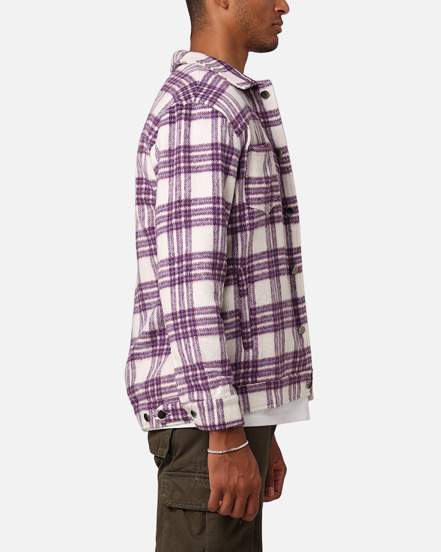 XXIII Darby Plaid Shacket Purple/White | Culture Kings US XXIII Darby Plaid Shacket Purple/White | Culture Kings US