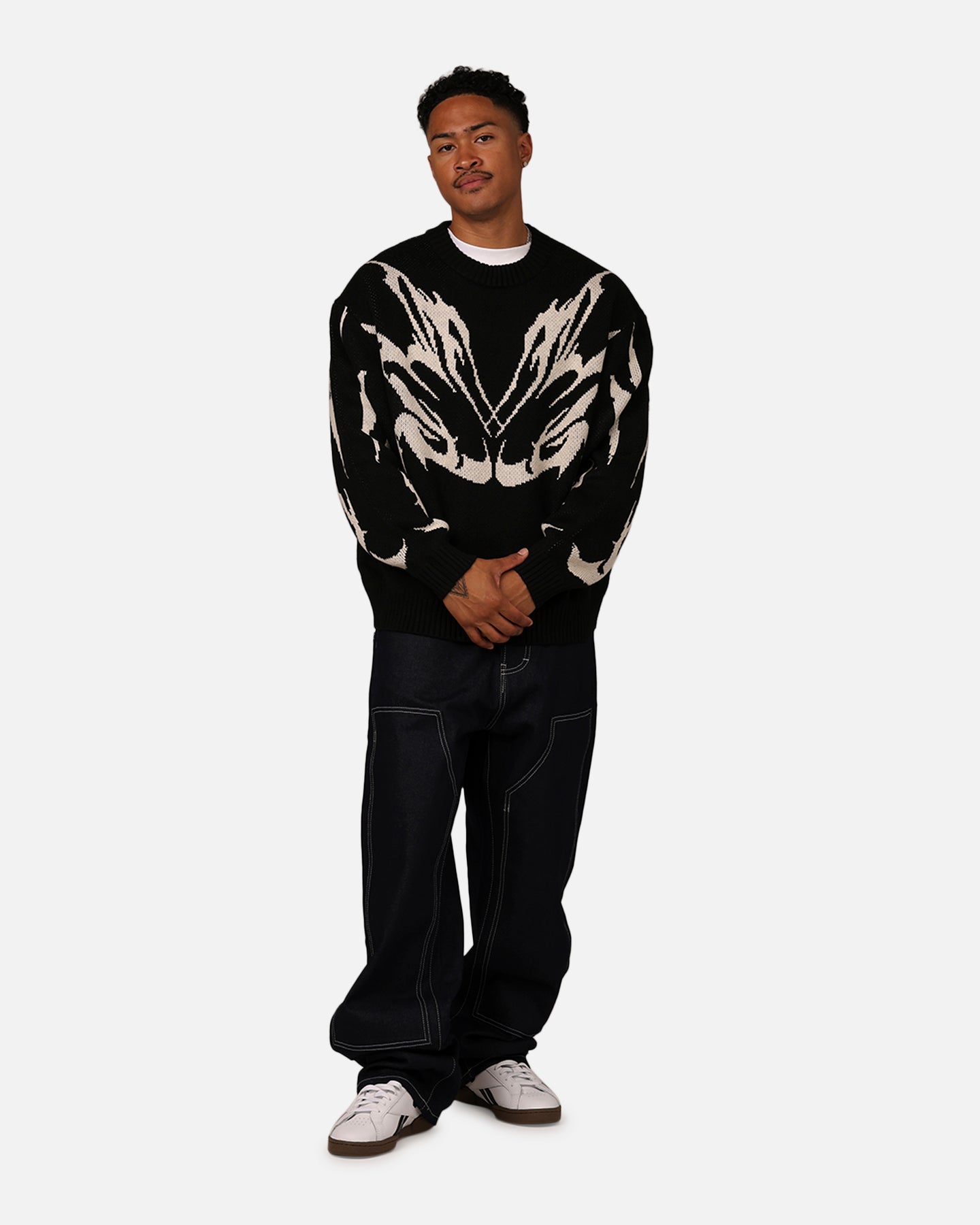 Loiter Cyber Knit Sweater Black | Culture Kings US