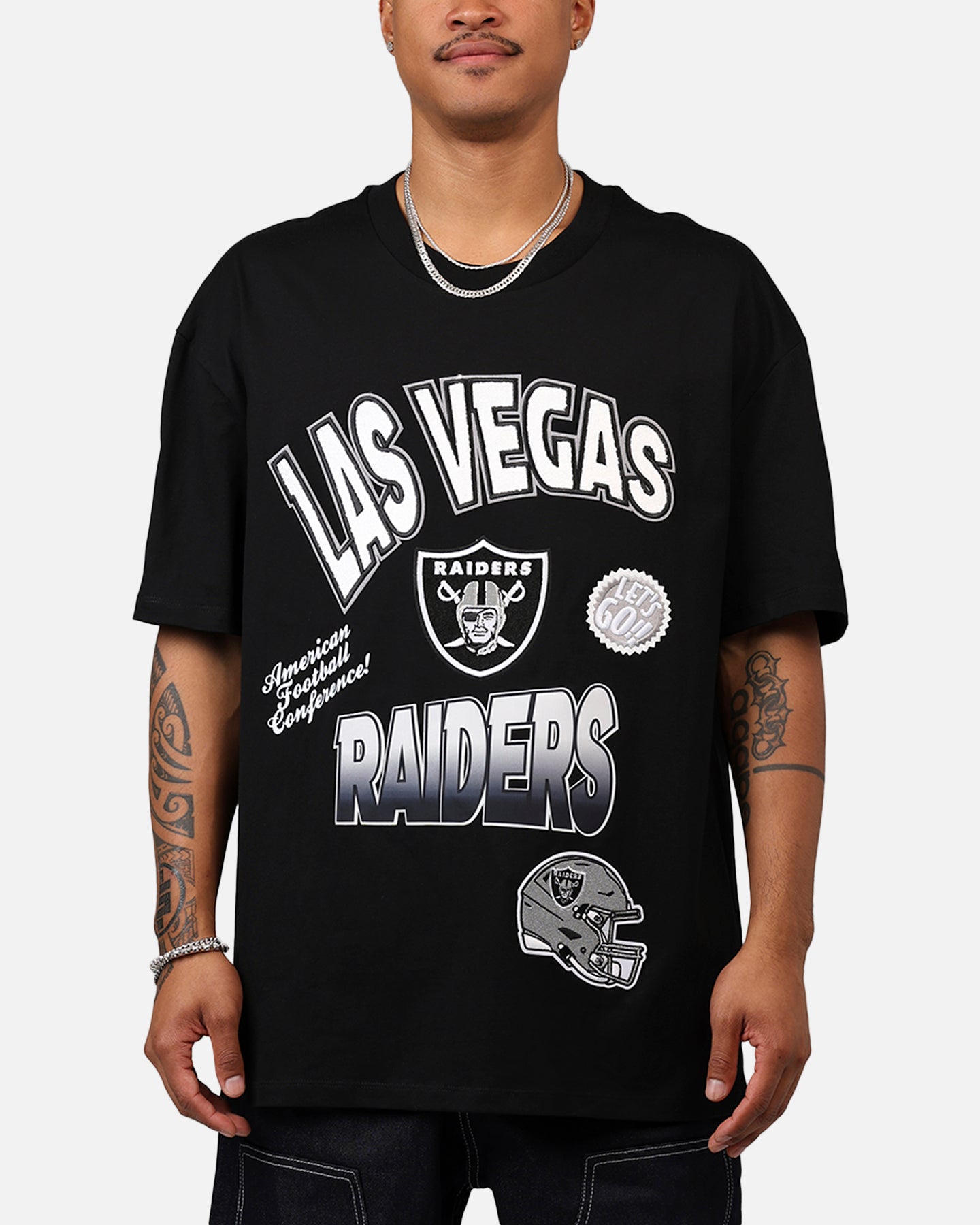 PRO STANDARD RAIDERS ラスベガス・レイダース シャツ Pro Standard Las Vegas Raiders Turn It Up T-Shirt Black | Culture