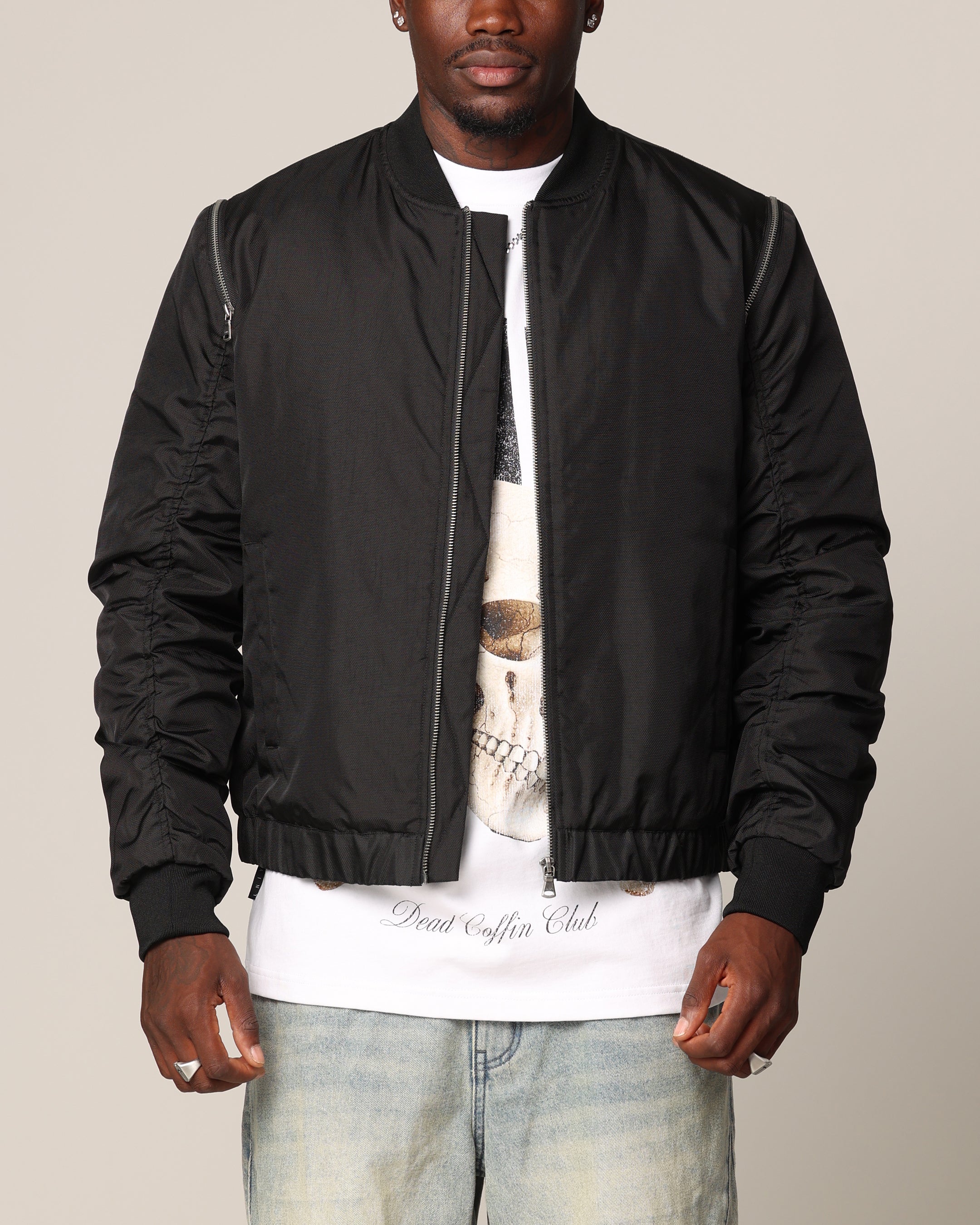 Saint Morta Hell Bat Bomber Jacket Black | Culture Kings US