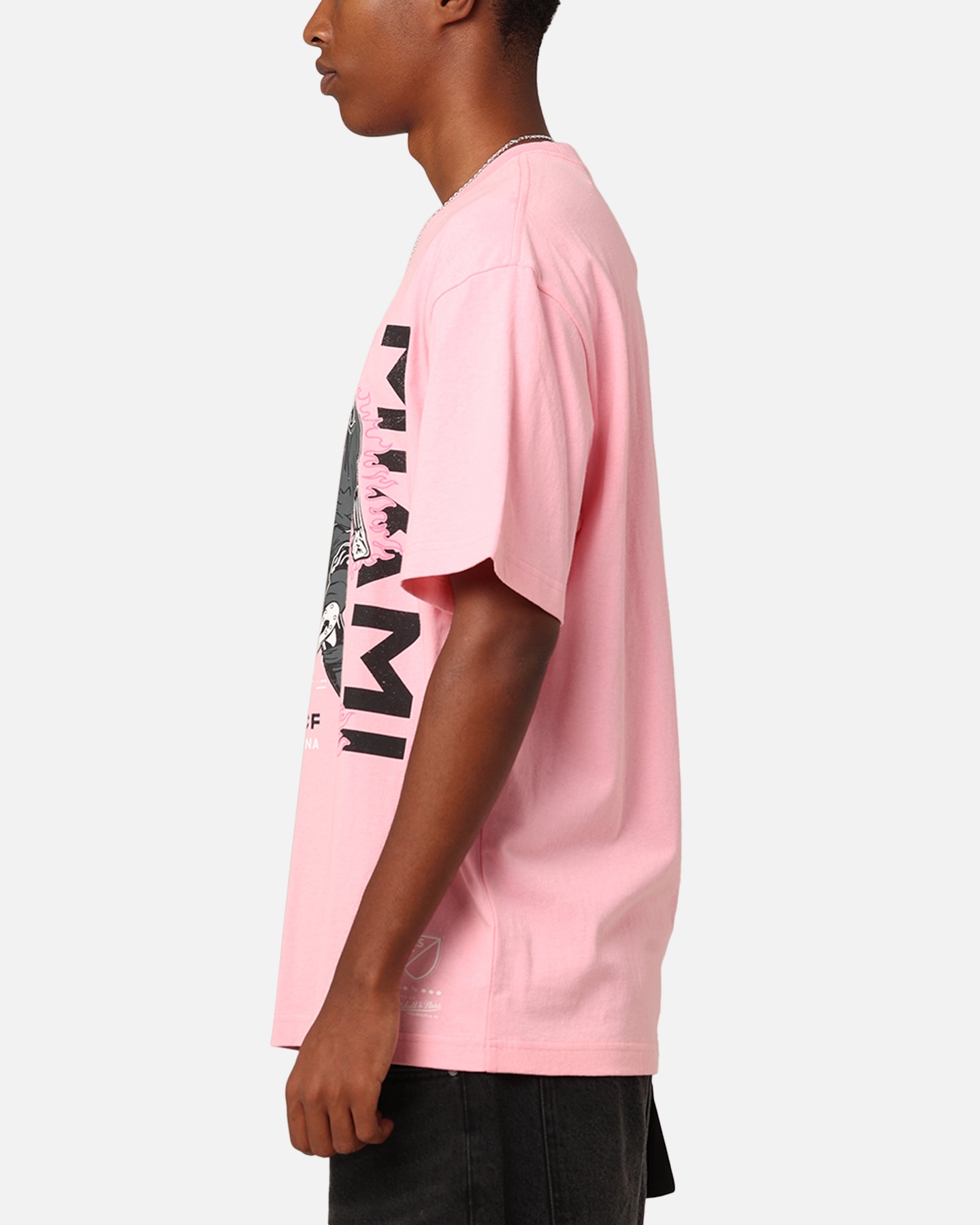 Mitchell & Ness Inter Miami CF Flame 2.0 T-Shirt Light Pink