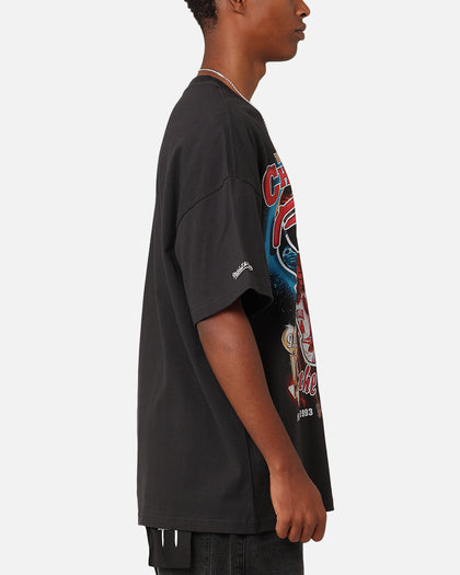 Mitchell & Ness Chicago Bulls On The 6 Champ T-Shirt Faded Black