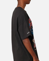Mitchell & Ness Chicago Bulls On The 6 Champ T-Shirt Faded Black
