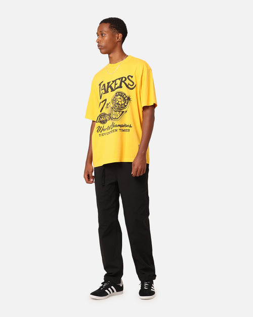 Mitchell & Ness Los Angeles Lakers Rings T-Shirt Ochre