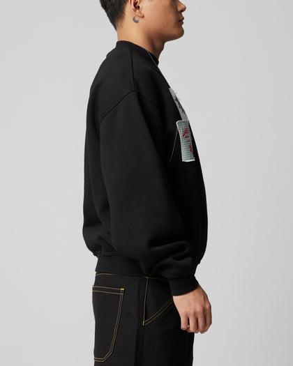 Loiter Riot Crewneck Black