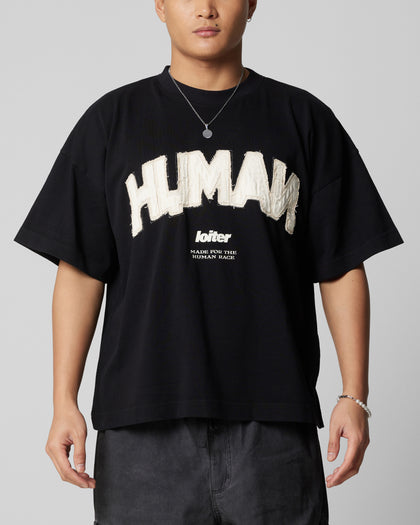 Loiter Human Box T-Shirt Black