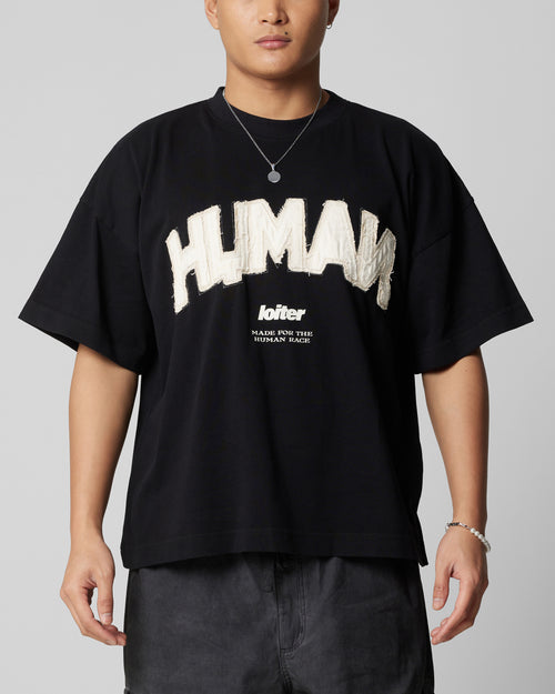 Loiter Human Box T-Shirt Black