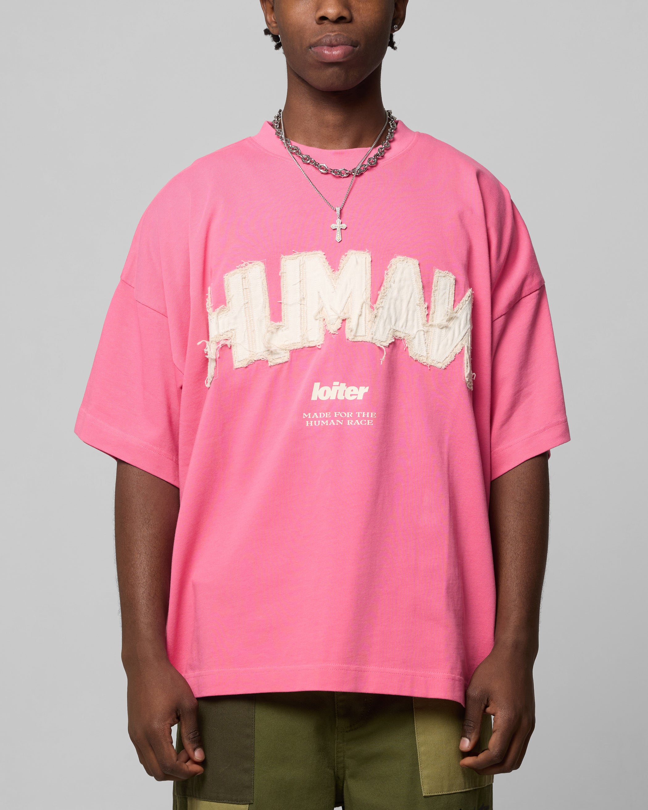 Loiter Human Box T-Shirt Pink | Culture Kings US