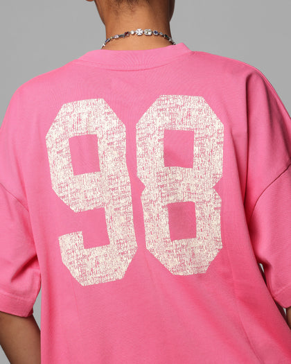 Loiter Human Box T-Shirt Pink