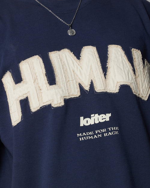 Loiter Human Box T-Shirt Blue