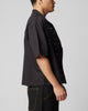 Loiter Riot Button Up Shirt Black