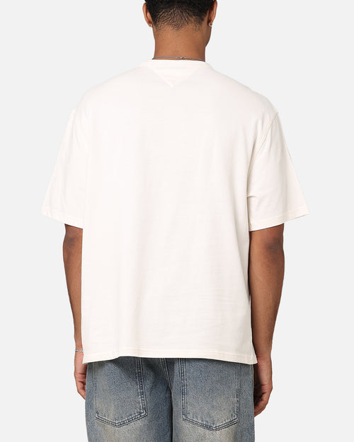 Tommy Jeans TJM OVZ Luxe Serif T-Shirt Ancient White
