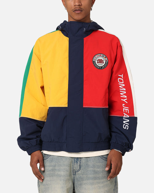 Tommy Jeans TJU Archive Games Chicago Windbreaker Jacket Sport Navy/Multi