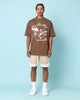 Carré Rollers Oversized T-Shirt Brown