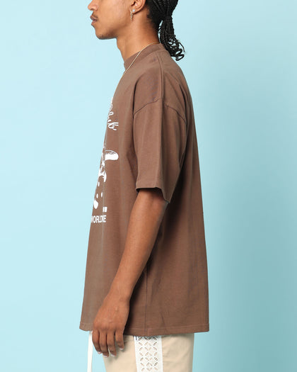 Carré Rollers Oversized T-Shirt Brown