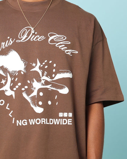 Carré Rollers Oversized T-Shirt Brown