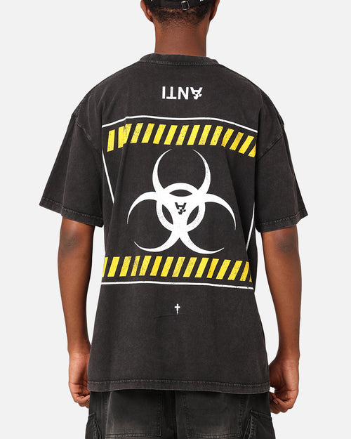 The Anti Order Anti Nuclear T-Shirt Black Acid Wash