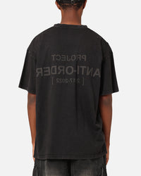 The Anti Order Project Anti T-Shirt Black Acid Wash