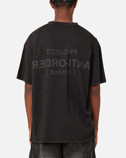 The Anti Order Project Anti T-Shirt Black Acid Wash