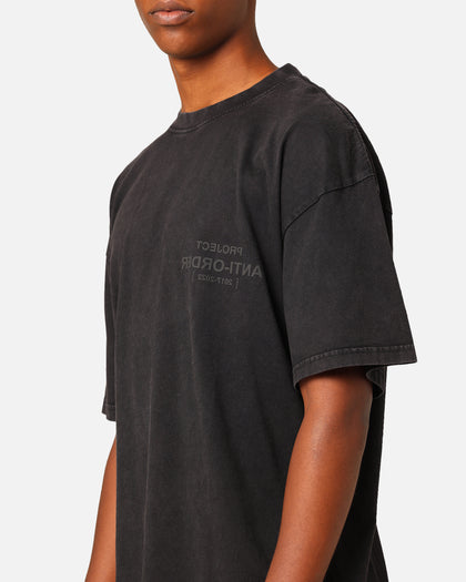 The Anti Order Project Anti T-Shirt Black Acid Wash
