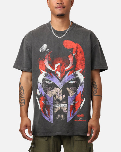 Marvel X-Men Magneto Heavyweight T-Shirt Black Wash