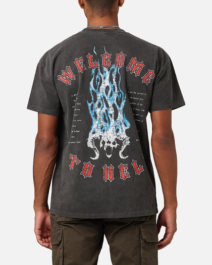 American Thrift X Lord Of The Rings The Balrog Heavyweight T-Shirt Black Wash