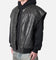 MNML Leather Bomber Vest Black