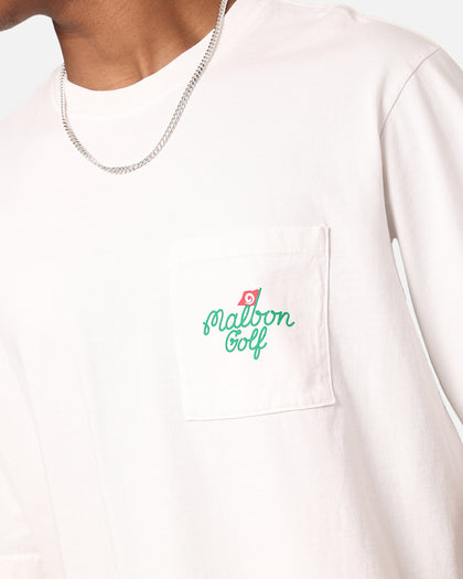 Malbon Founders Short Sleeve Pocket T-Shirt White