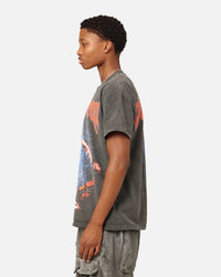 Goat Crew X Chainsaw Man Heavyweight T-Shirt Black Wash